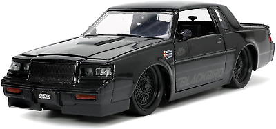 #ad Jada Toys Big Time Muscle 1:24 1987 Buick Grand National Die Cast Car Black
