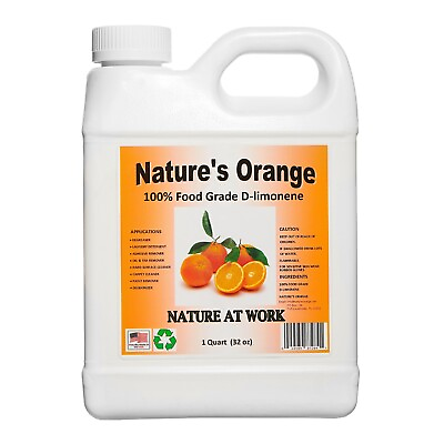 #ad Natures Orange 100% Pure Food Grade D Limonene Orange Oil Citrus Extract 32floz