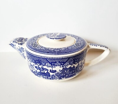 #ad Royal China USA Blue Willow Ware Teapot Nice