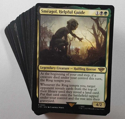 #ad MTG Commander Deck Smeagol Helpful Guide Lord of the Rings