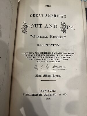 #ad The great american scout and spy 1870 3rd Edition