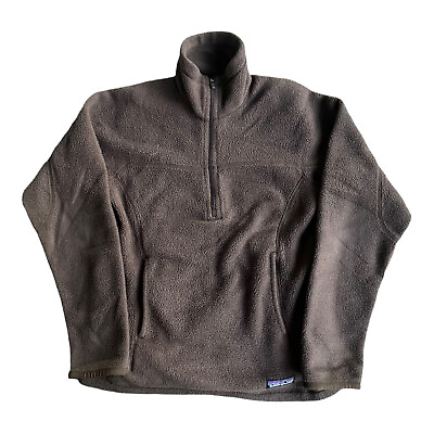 Patagonia Synchilla 1 2 Zip Pull Over Women#x27;s Size XS Brown 25741 F7 $33.88