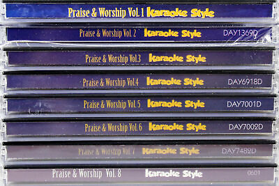 #ad Praise amp; Worship Volumes 1 8 SET Karaoke Style NEW CDG Daywind 48 Songs