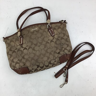 #ad Coach Small Kelsey Satchel In Signature Jacquard