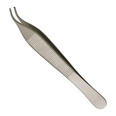 #ad Adson Tissue Forceps 4.75quot; Angled 1 x 2 Teeth Delicate Premium