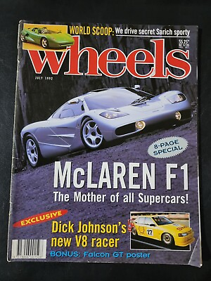 #ad Wheels July 1992 Car Magazine