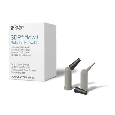 #ad Dentsply SDR Posterior Bulk Fill Flowable Base 15 Compula Tips universal shade