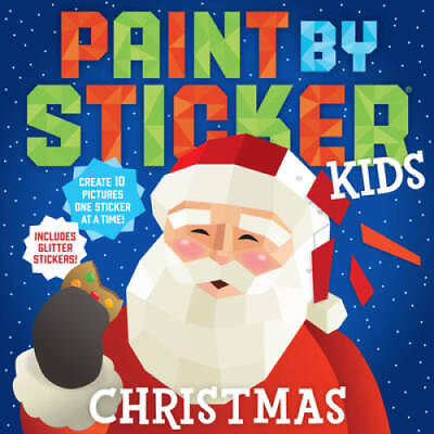 #ad Paint by Sticker Kids: Christmas Paperback By Workman Publishing GOOD