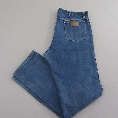 #ad Wrangler Mens Straight Jeans Size 38 x 36 Blue Medium Wash 13MWZPW Cowboy