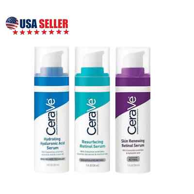 #ad CeraVe Resurfacing Retinol Serum 1 OZ For Post Acne Marks and Skin Texture