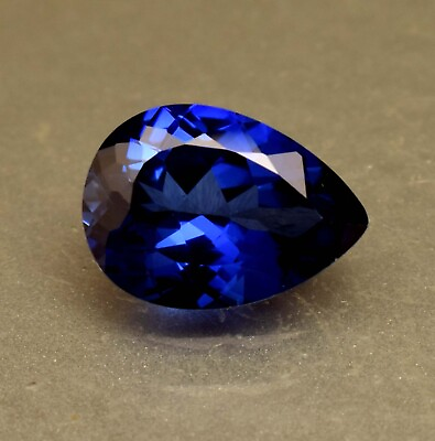 #ad Natural Blue Corundum Sapphire Pear Cut 6.60 Ct Certified Loose Gemstone