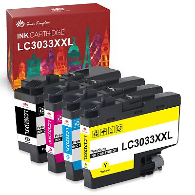 #ad 4 Pack LC3033 XXL Ink Cartridge for Brother LC3033 MFC J995DW MFC J805DW SET