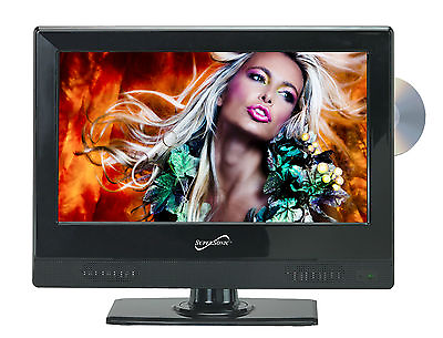 #ad Supersonic 13.3 Inch 1080p LED Widescreen AC DC HDTV w Built in DVD Player New