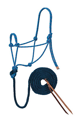 #ad Weaver Leather Diamond Braid Rope Halter W Lead Average Horse 35 7800 R8