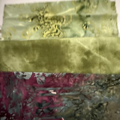 #ad Fabric 1 Yard 100% Cotton Batik Quilt Shop Quality