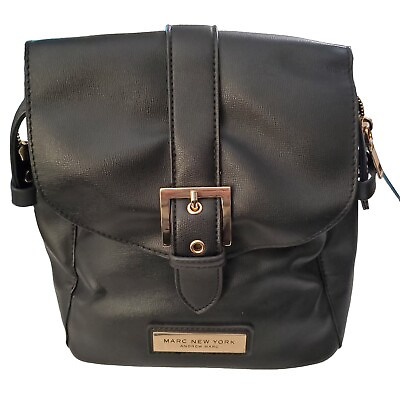 #ad Marc New York Women’s Black Backpack Purse Satchel Handbag