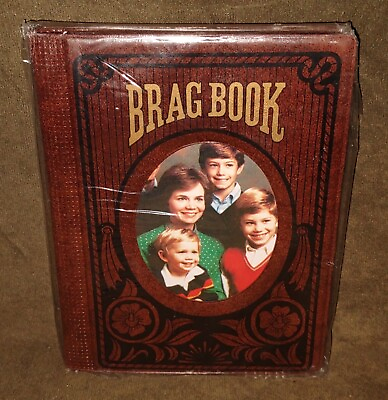 #ad Vintage Brag Book Brown Vinyl Photo Album 32pg 4x6quot; New Sealed In Packaging