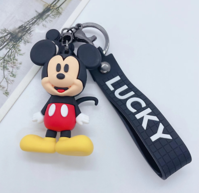 #ad New Disney Mickey Mouse PVC Handbags Bags Hanger Pendant Keychains Key Rings