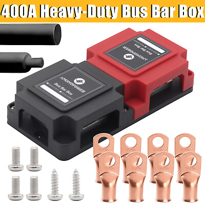 #ad Heavy Duty Module 8x3 8quot; M10 Stud Terminal Battery Distribution Block BusBar Box