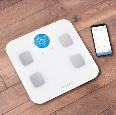 #ad Weight Gurus Bluetooth Body Composition Smart Scale White Works iOS amp; Android