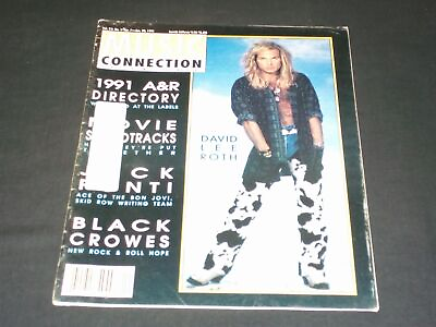#ad 1991 JANUARY 7 MUSIC CONNECTION MAGAZINE DAVID LEE ROTH FRONT COVER L 4093