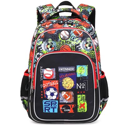 #ad Lightweight Rugby Backpack for Boys School Bag Preschool Kindergarten Element...