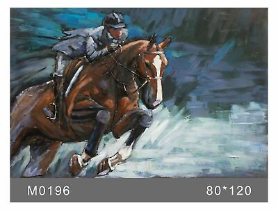 #ad Oil Paintingquot;Horse Race Sports Competition Animalquot;3D Pop Art Home Decoration LRG