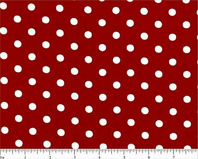 #ad Treasures in the Attic quot;White Polka Dots on Red B Gquot; Choice Fabrics Fat Quarter