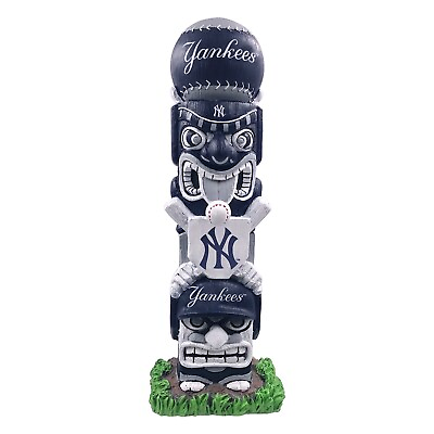 #ad New York Yankees 16quot; Tiki Face Totem Pole Figurine by FOCO