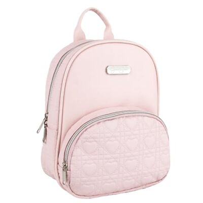 #ad Mini Quilted Waterproof Vegan Leather Backpack for Women Pink Quilted Hearts