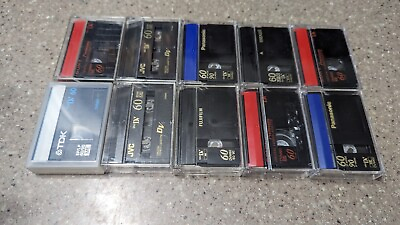 #ad Packs of 10 Mini DV tapes. Multiple quality styles such as Maxell Sony TDK