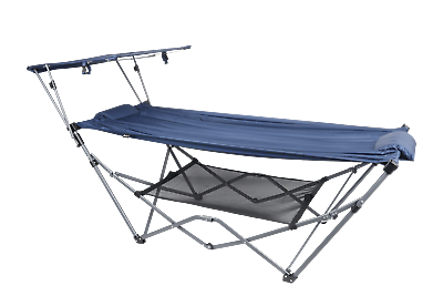 #ad Hammock with Canopy 32quot;W x 72quot; L Blue