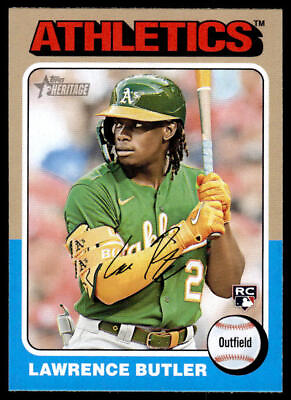 #ad 2024 Topps Heritage Lawrence Butler Rookie #148 Oakland Athletics
