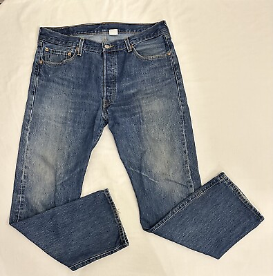 #ad Vintage 1990’s Levis 501 Button Fly Jeans Men’s 36X32