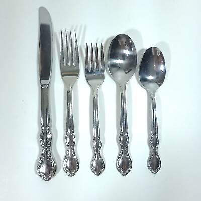 #ad WM. Rogers amp; Son Royal Manor Single Place Setting Stainless Flatware Set 5 Piece