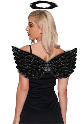 #ad Underwraps Dark Angel Accessory Kit Adult Women Wings Costume Halloween 30861