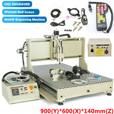 #ad USB 4 Axis 6090 CNC Router Industrial Engraving Machine 1500W VFD 3DController