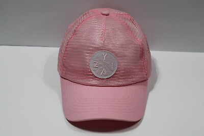 #ad Zyia Active Snap Back Hat Cap Women Adjustable Pink Mesh