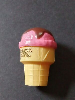 #ad Vintage 1982 Topps Strawberry Chocolate SUNDAE CONE Candy Container bubble gum