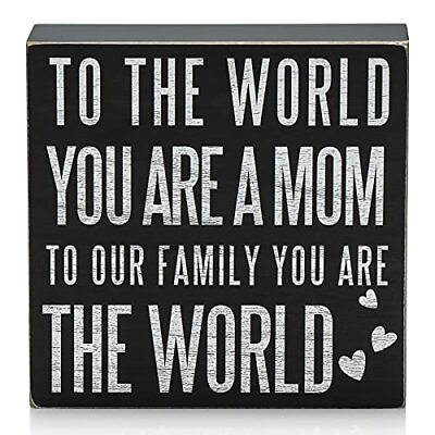 #ad Birthday Gifts for Mom Christmas Gift for Mother 6x6 Wood Box Sign “To the W...
