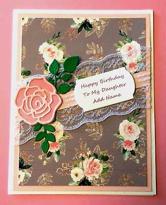 #ad Birthday Card for Daughter or Daughter In Law Personalized Name amp; Inside Verse