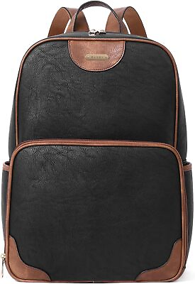 #ad Womens Laptop Backpack Leather 15.6 Inch Computer Large Travel...