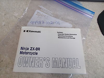 #ad OEM Kawasaki Motorcycle Owners Manual Pg145 2000 ZX900 Ninja 99987 1021 01