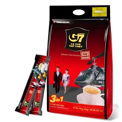 #ad G7 3 In 1 Instant Vietnamese Coffee Mix 100 Sticks x16g Trung Nguyen US SELLER