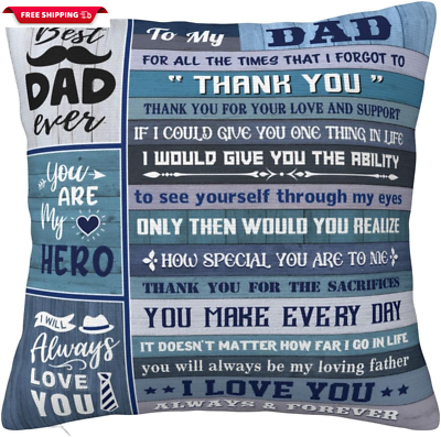 #ad Gifts for Dad Dad Gifts Dad Birthday Gift Best Dad Ever Gifts 18X18 Inch