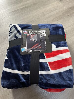 #ad New NFL England Patriots Oversized Super Soft Throw Blanket 60 X 70