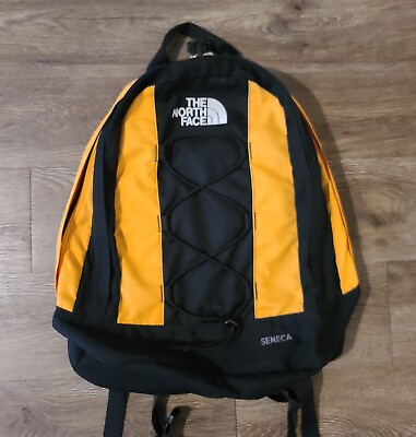 #ad The North Face Women’s Yellow Black Laptop Backpack School Daypack Seneca