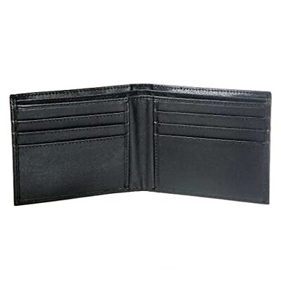 #ad Slim RFID Wallet Genuine Leather Bifold 6 Slot Protective Wallets for Men ...