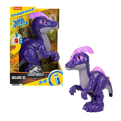 #ad Jurassic World Dinosaur Parasaurolophus XL Figure with Lights amp; Sounds Toy