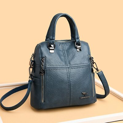 #ad Leather Backpack Women Shoulder Bags Travel Backpack School Bags Girls